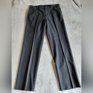 Ralph Lauren Dress Pants Mens 36x34 Gray Flat Front